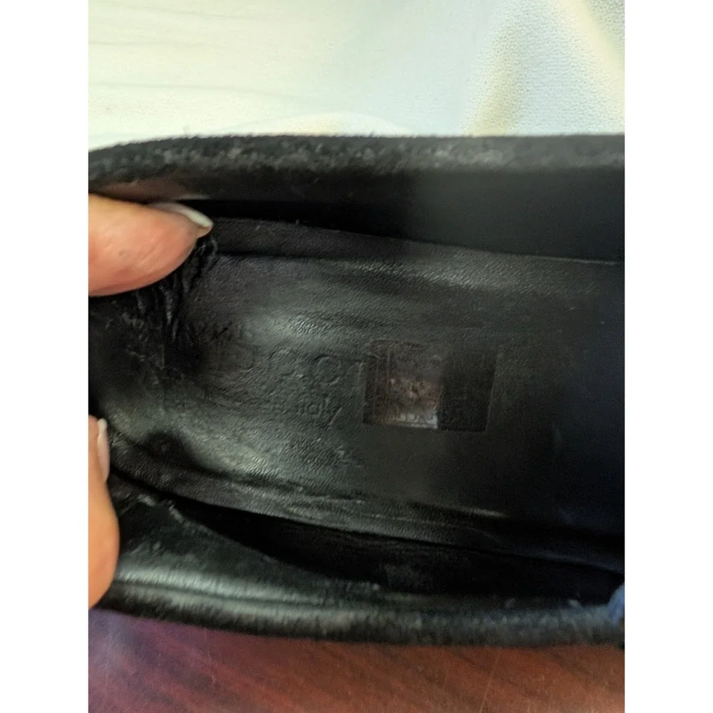 Gucci 43.5/10.5 E Chunky Lug Sole Polished Metal Bit Suede Loafers